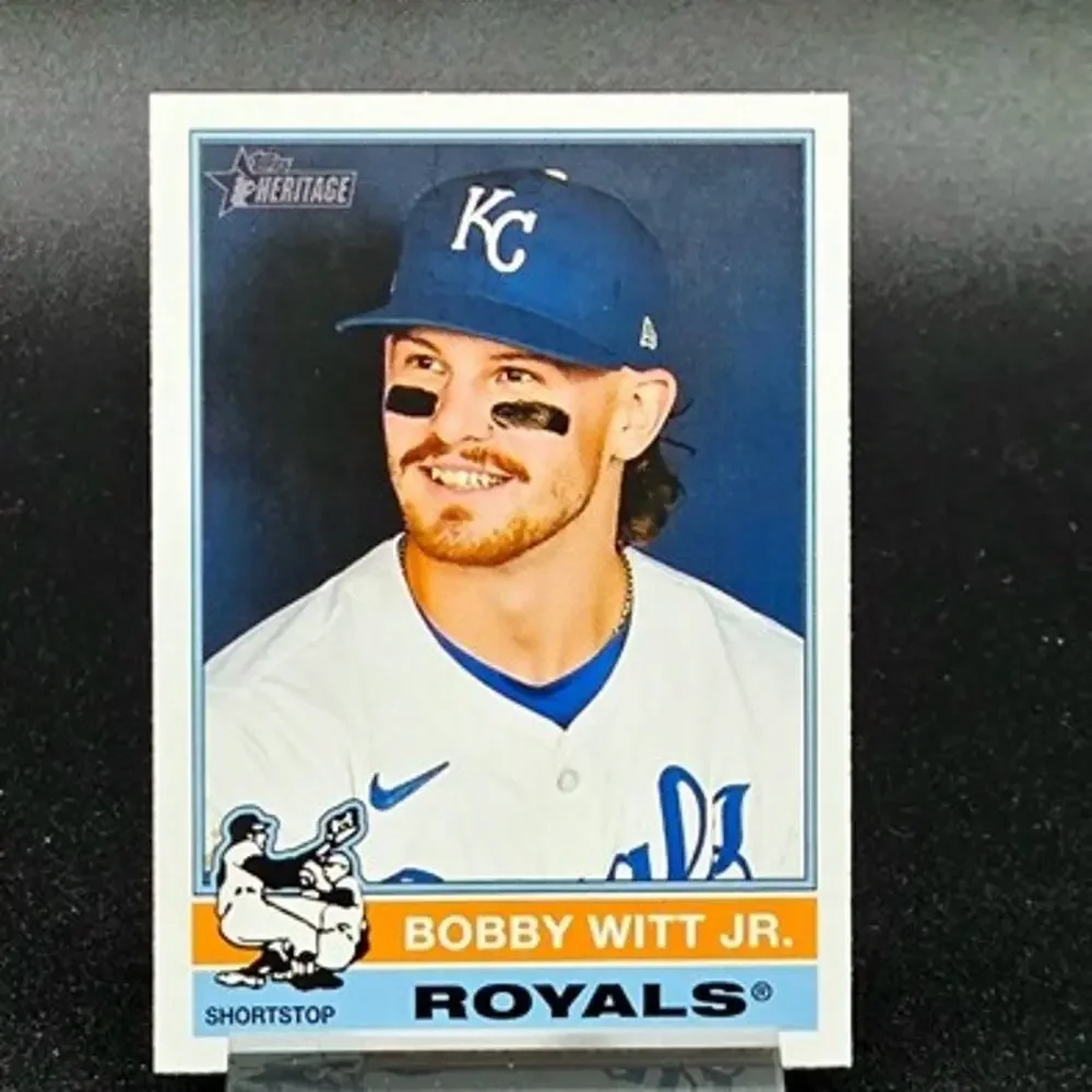 Bobby Witt Jr Bowman Heritage Optic Pink Rated Rookie RC Kansas City Royals Star